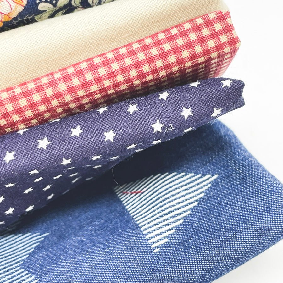 Rustic Americana Fabric Remnant Bundle