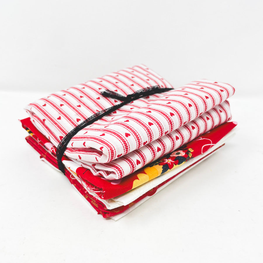 Red Bits Fabric Remnant Bundle