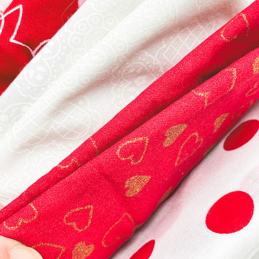 Red Bits Fabric Remnant Bundle