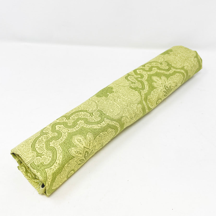 33" x 42" Ornate Green Quilting Cotton Fabric Remnant