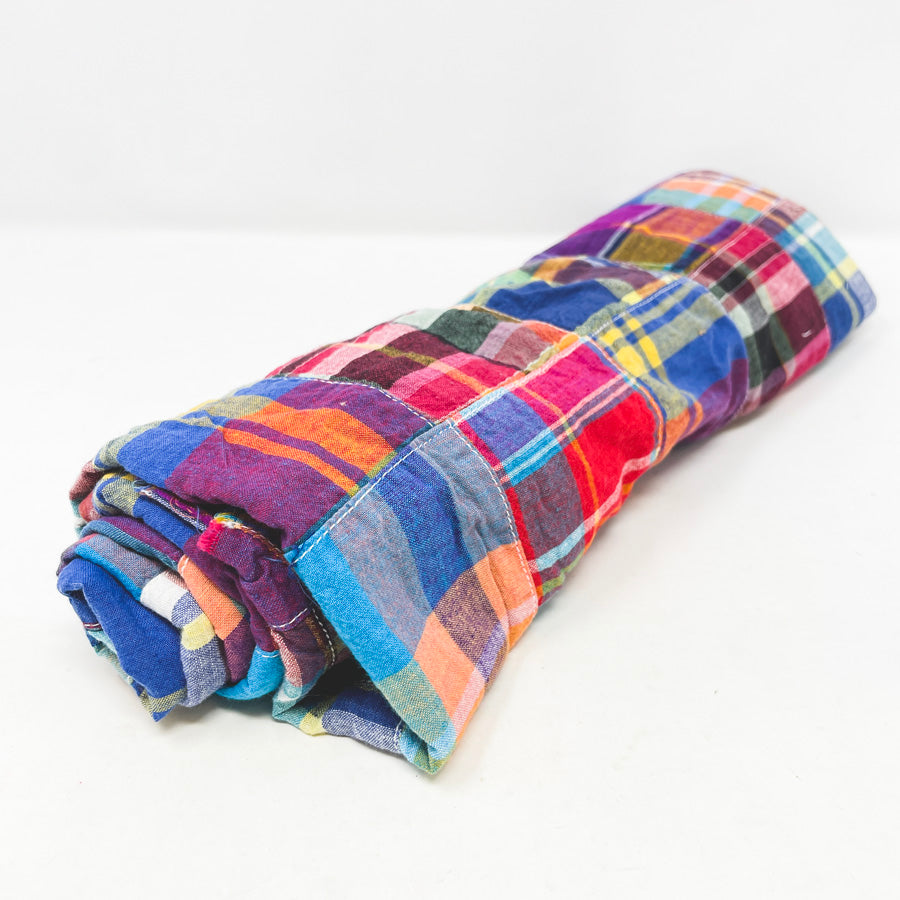 32" x 38" Rainbow Patchwork Lightweight Fabric Remnant