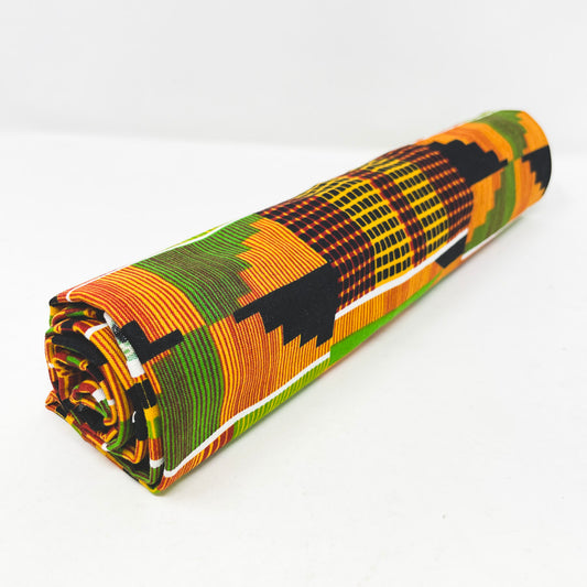 36" x 48" Ankara Geometric Cotton Fabric Remnant