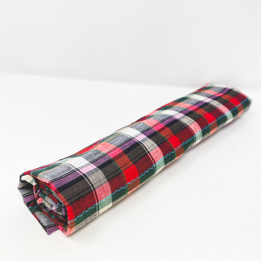 32" x 46" Plaid Double-sided Fabric Remnant