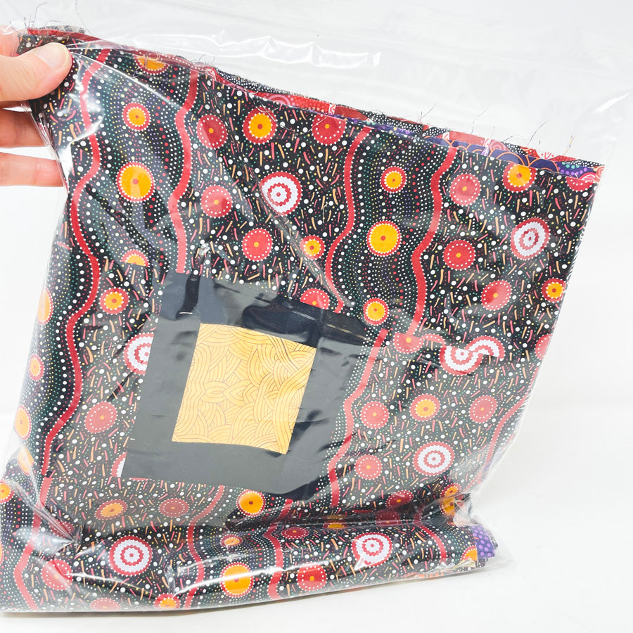 Black and Gold Quilt Block Start - No Pattern