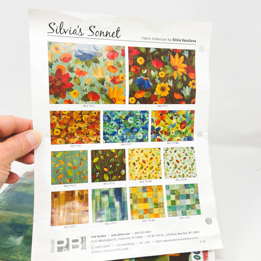 Silvia's Sonnet Walk Through the Garden Quilt Kit
