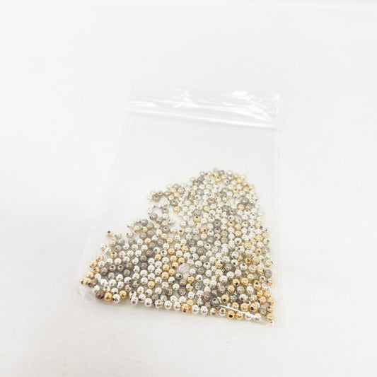 Rio Grande Sterling Silver & Mixed 3mm Round Bead Bundle