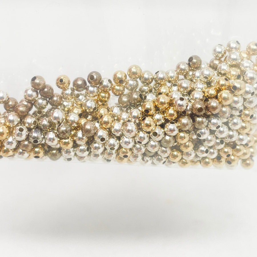 Rio Grande Sterling Silver & Mixed 3mm Round Bead Bundle