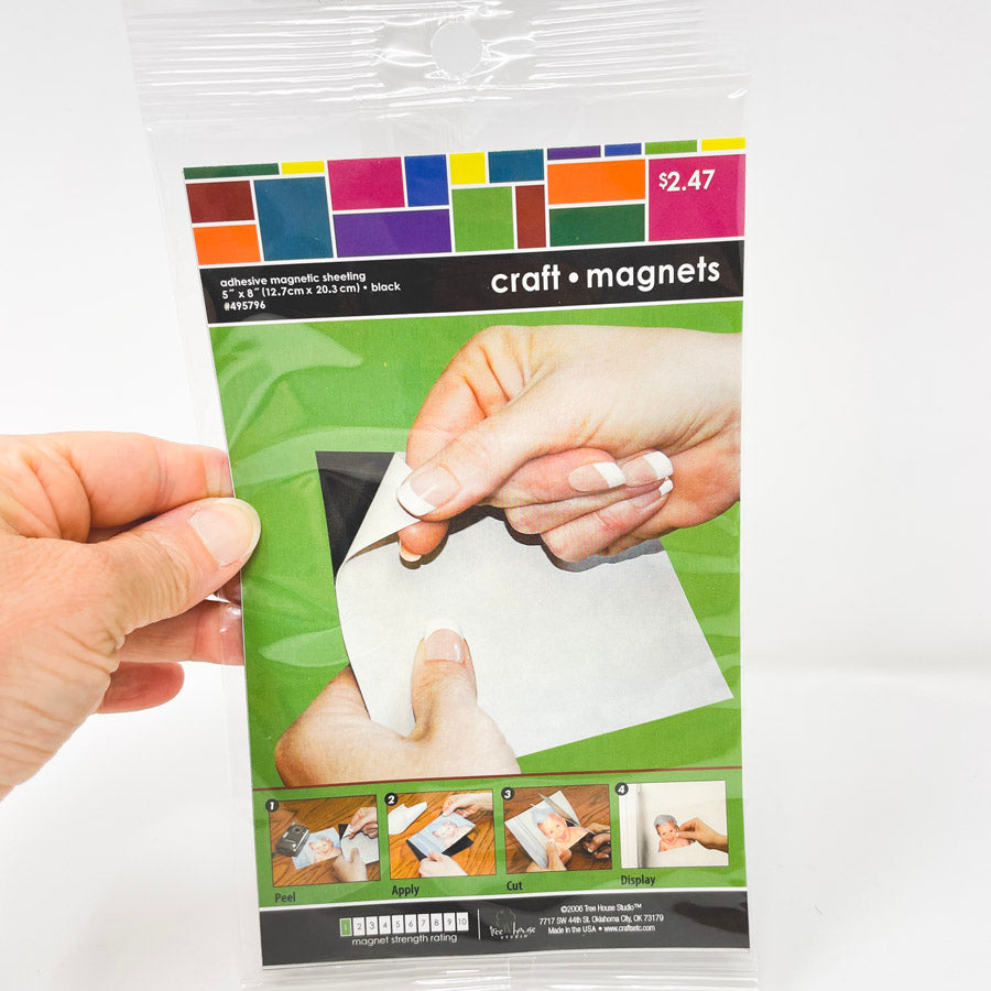 Adhesive Magnet Sheet 5" x 8"