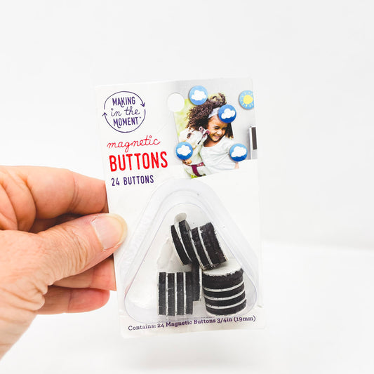 Adhesive Magnetic Buttons 3/4"