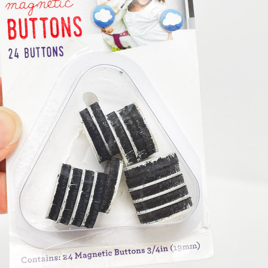 Adhesive Magnetic Buttons 3/4"