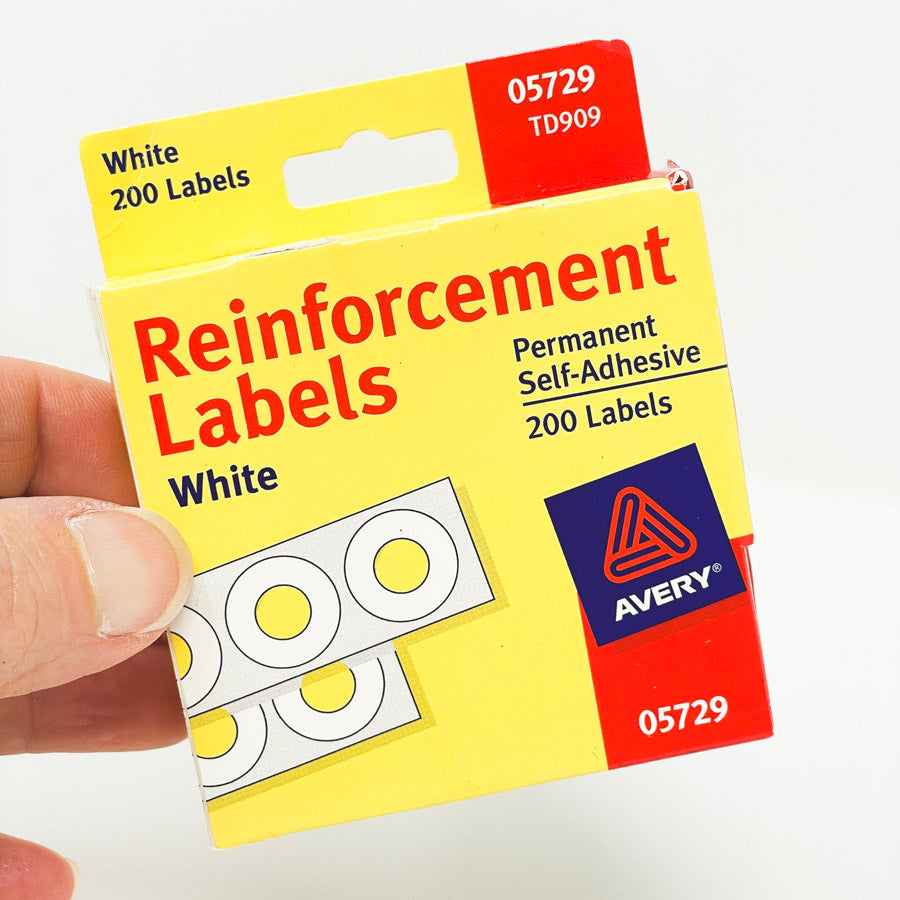 Avery White Reinforcement Labels