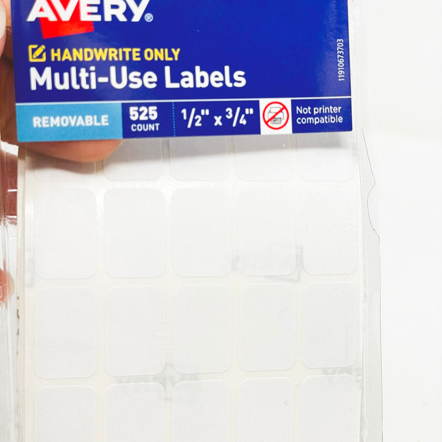 Avery Multi Use Labels 1/2" x 3/4"