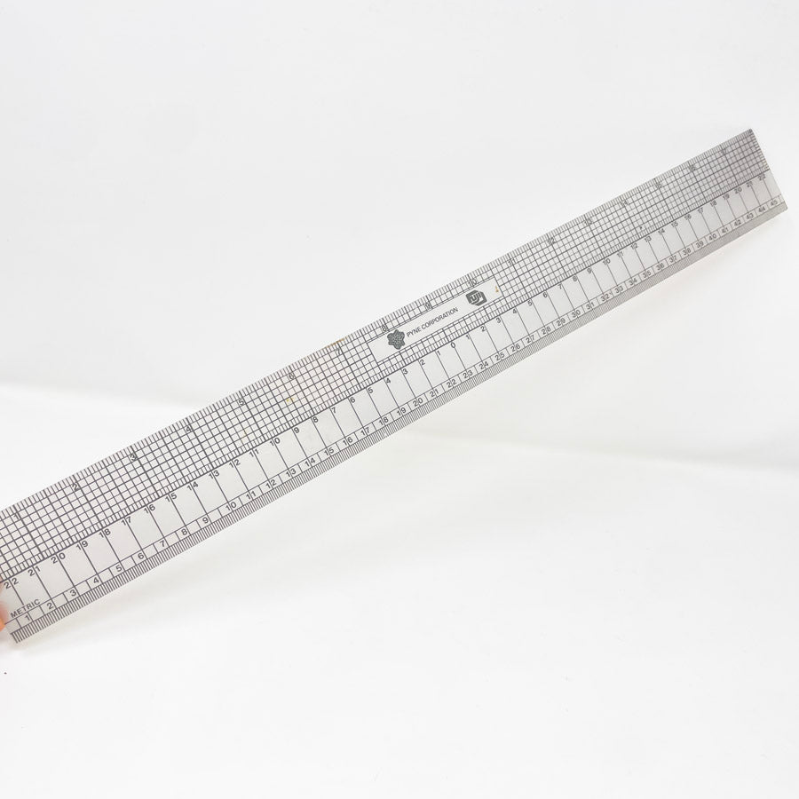 Fuji Clear Grid Ruler 18"
