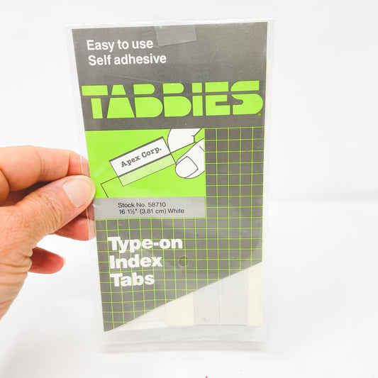 Tabbies Type On Index Tabs