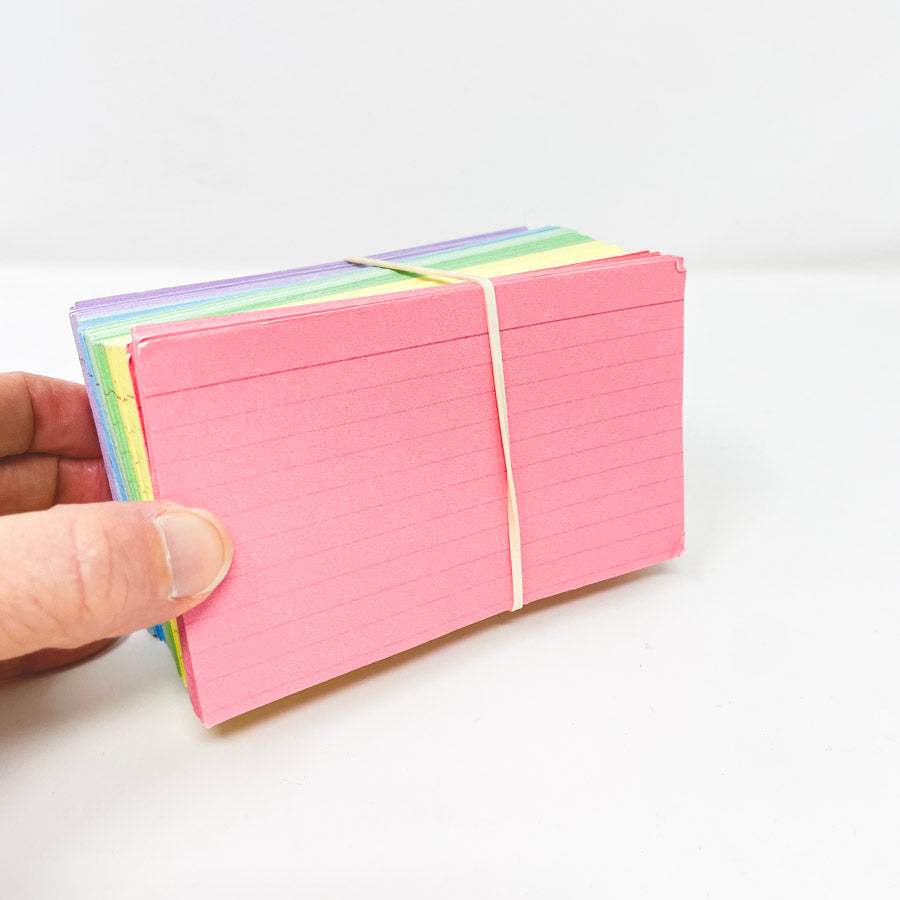 Multicolor Index Card Large Bundle 3 x 5