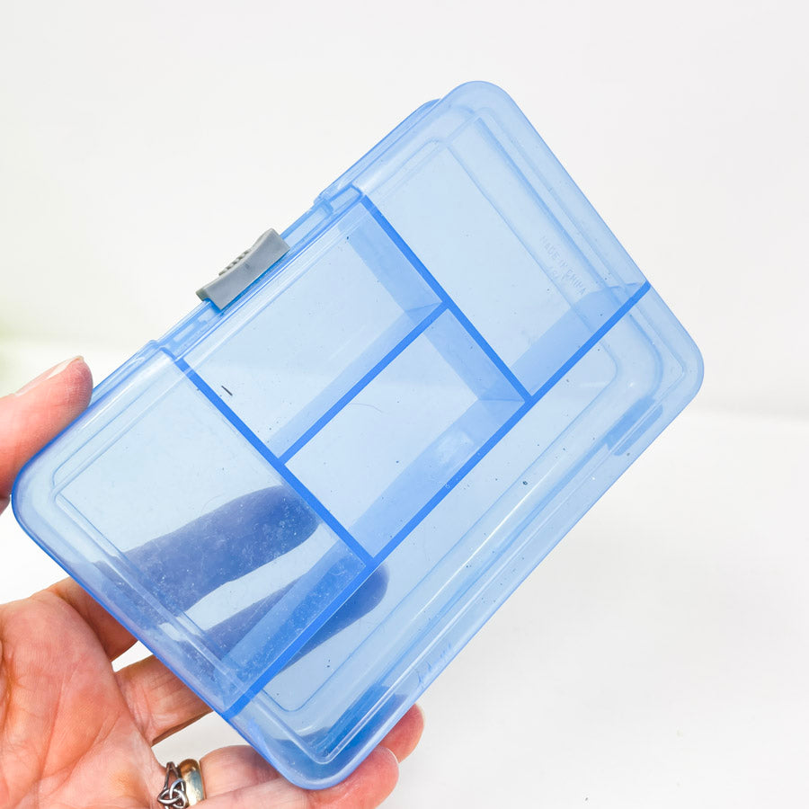 Blue Divided Storage Box