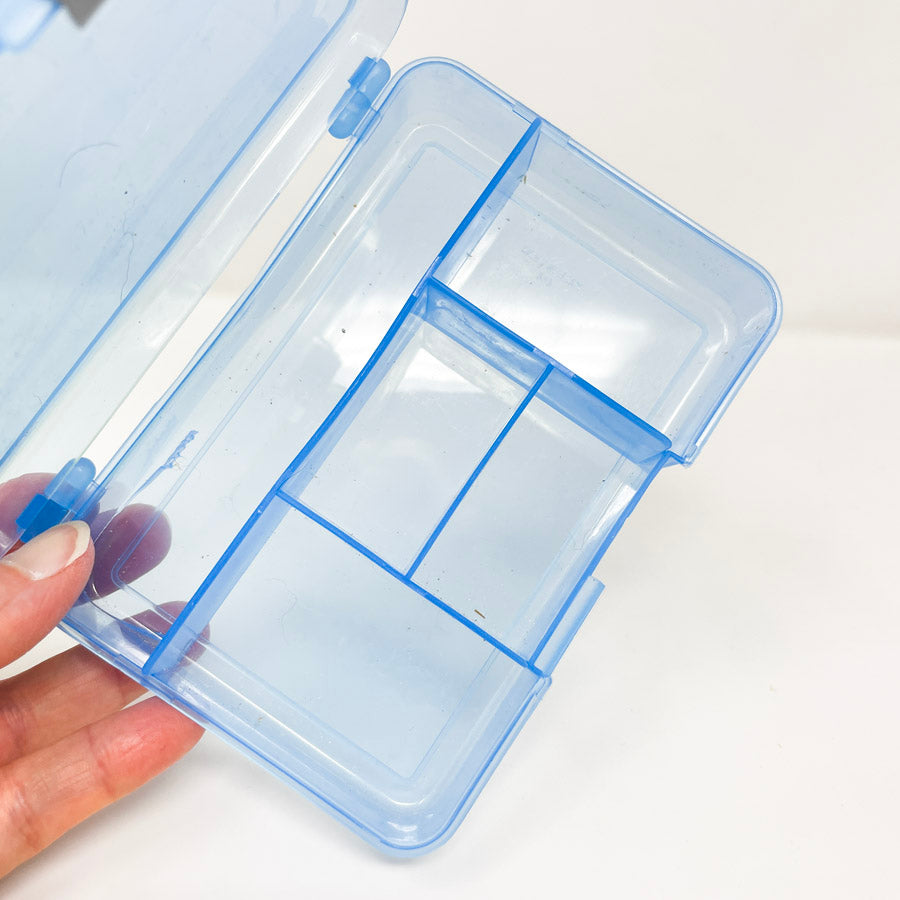 Blue Divided Storage Box