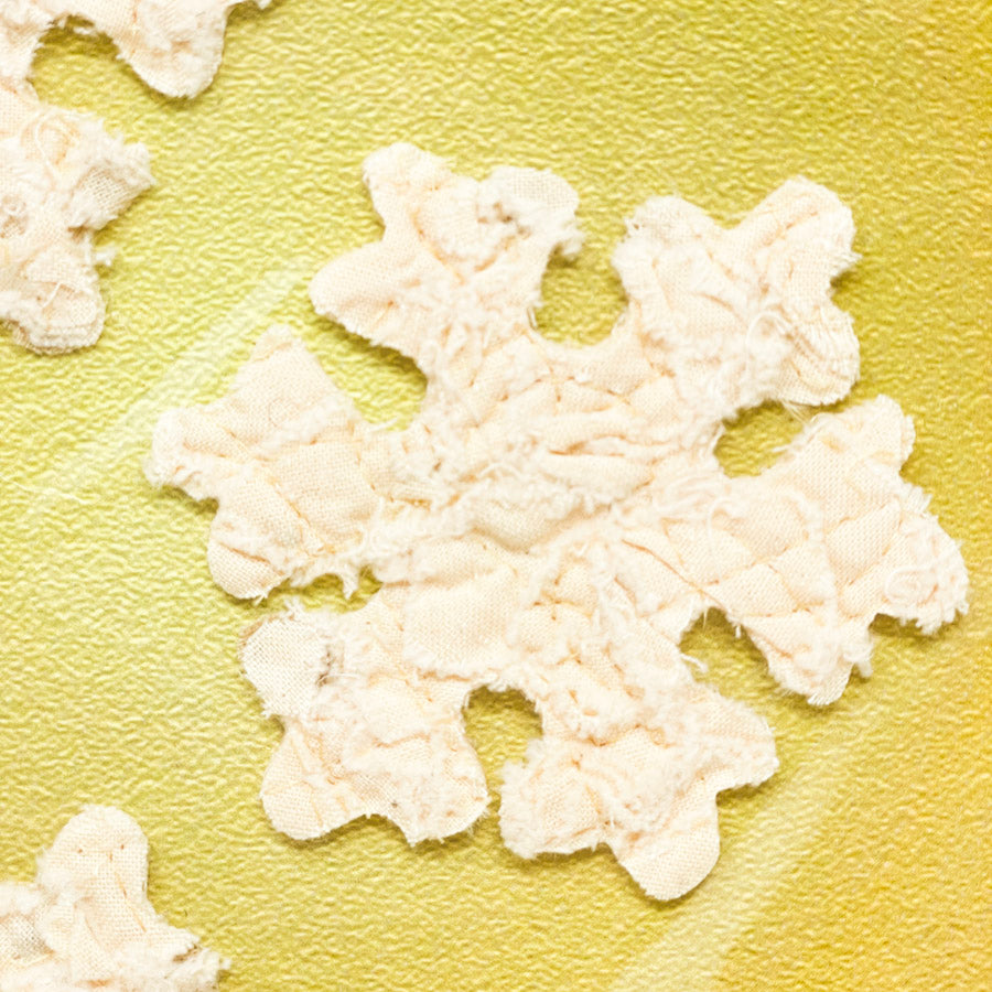 Rag Spun Snowflake Appliques