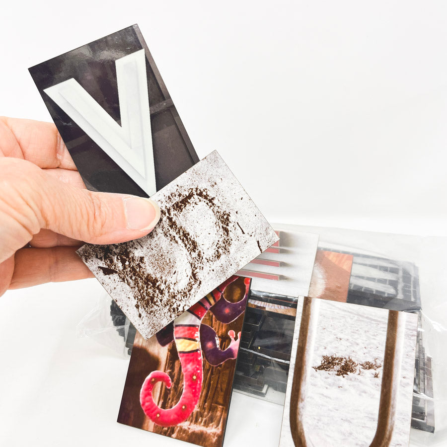 Alphabets in Life Photos on Board