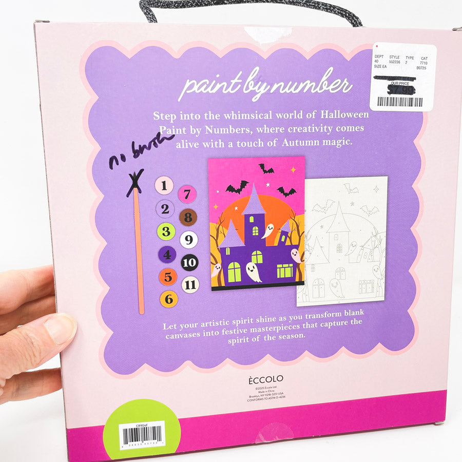Halloween Paint By Number Kit