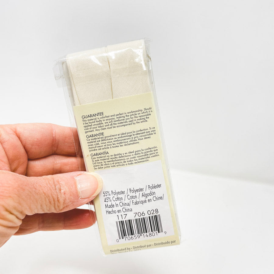 Wrights White Dbl Fold Bias Tape Quilt Binding (1)