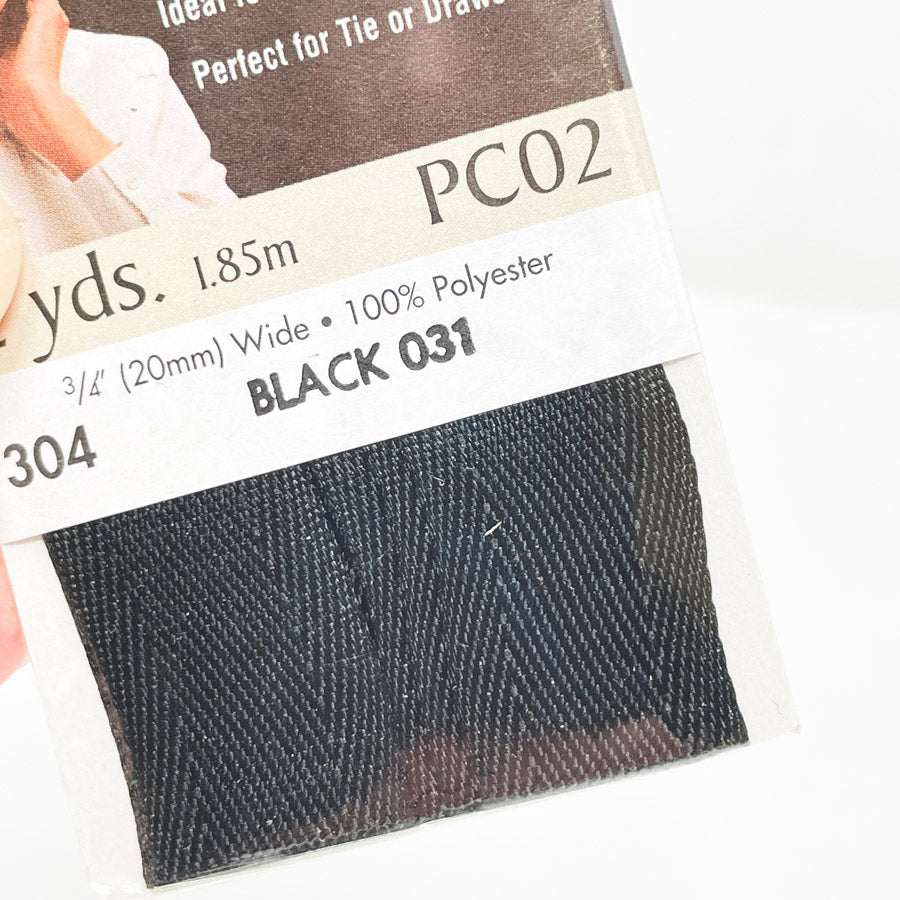 Wrights Black 3/4" Wide Twill Tape