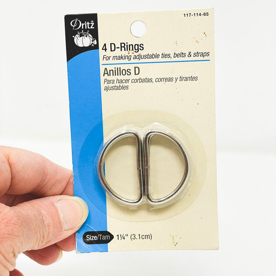 Dritz 4 D-Rings Pack - 1 1/4"