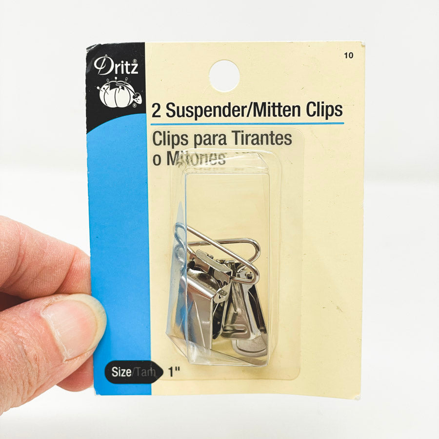 Dritz 2 Suspender/Mitten Clips - 1"