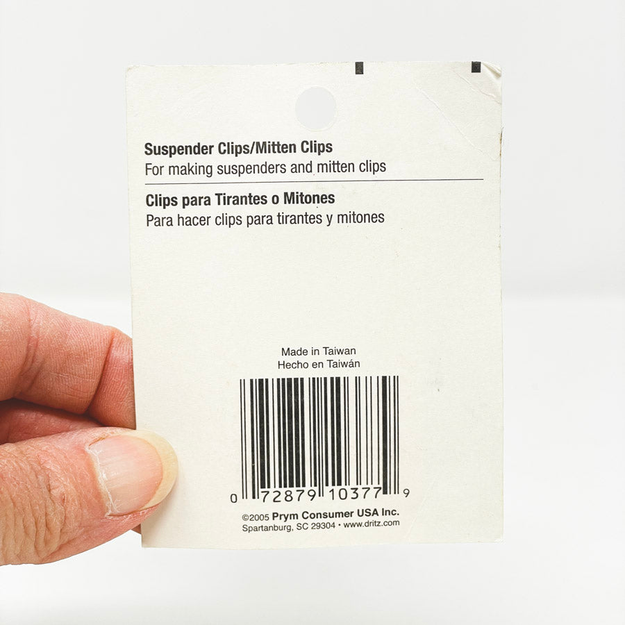 Dritz 2 Suspender/Mitten Clips - 1"