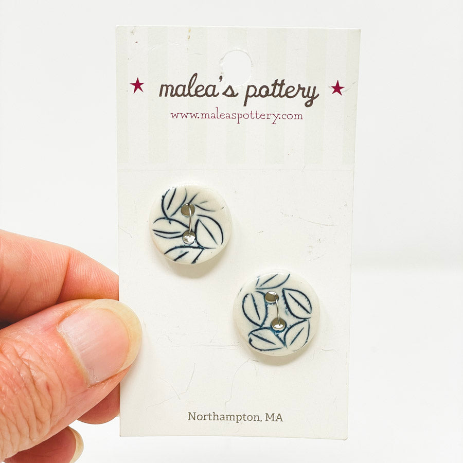 Malea's Pottery Clay Button - 2 ct