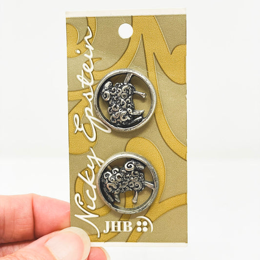 Metal Sheep Buttons by Nicky Epstein