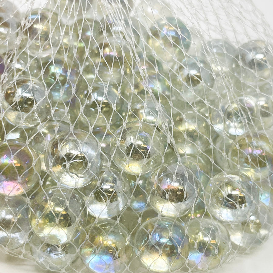 Iridescent Clear Bag of Marbles