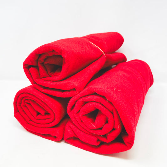 Red Felt Remnants - Pick a Size