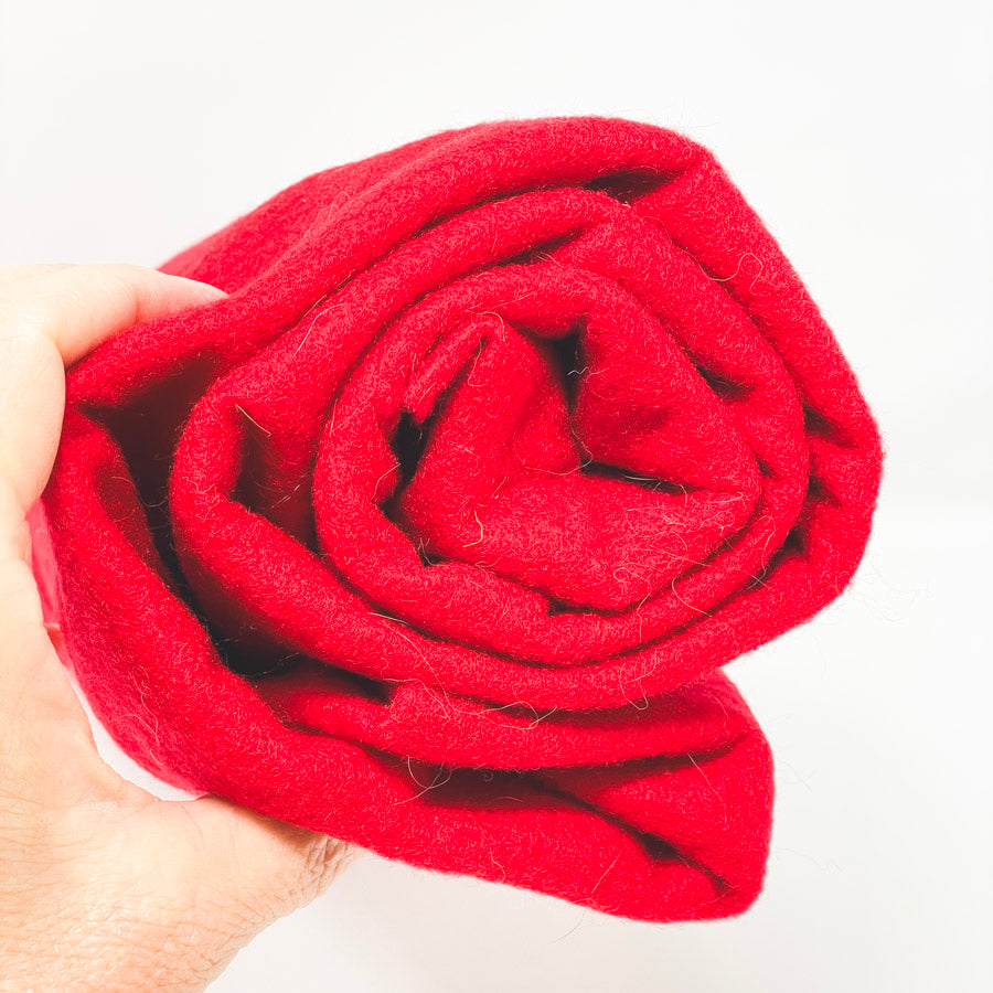 Red Felt Remnants - Pick a Size