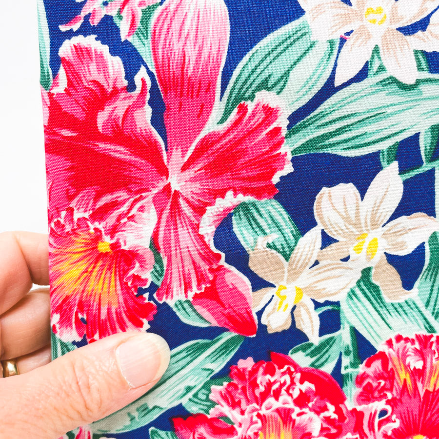1 Yd x 43" Tropical Island Vintage Cotton Fabric