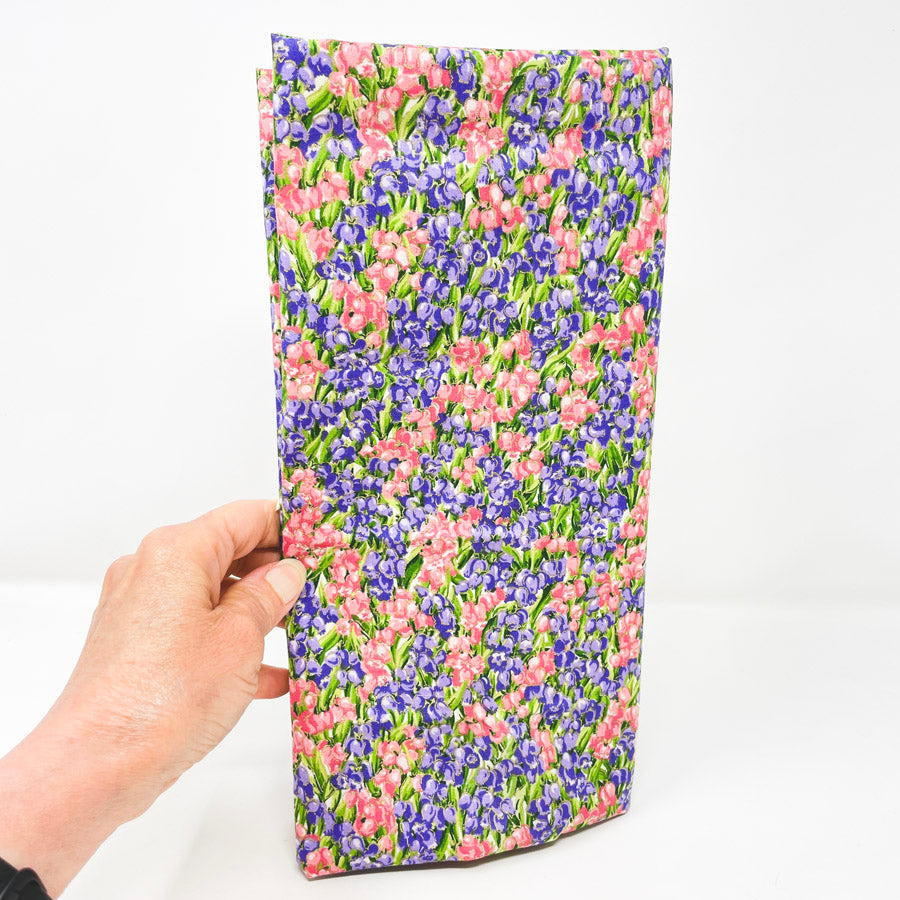 1 Yd x 44" Gold Accent Flower Garden Vintage Cotton Fabric
