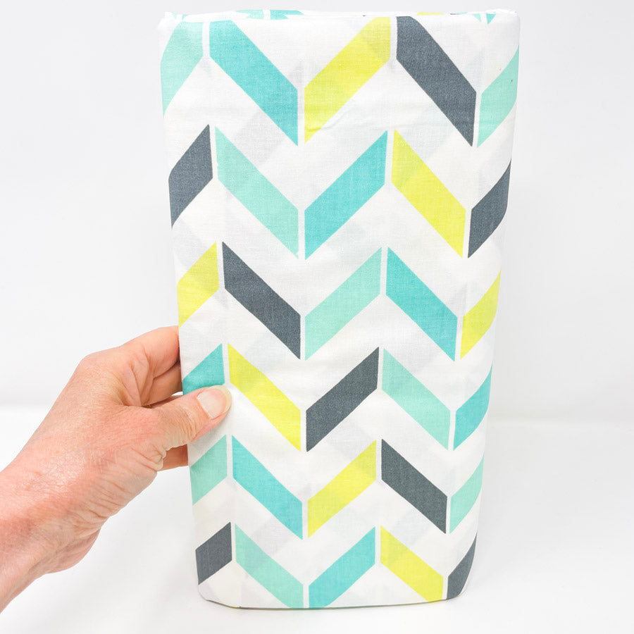 4 Yds x 44" Minimalist Chevron Cotton Fabric