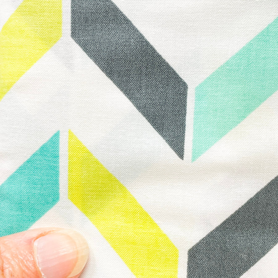 4 Yds x 44" Minimalist Chevron Cotton Fabric