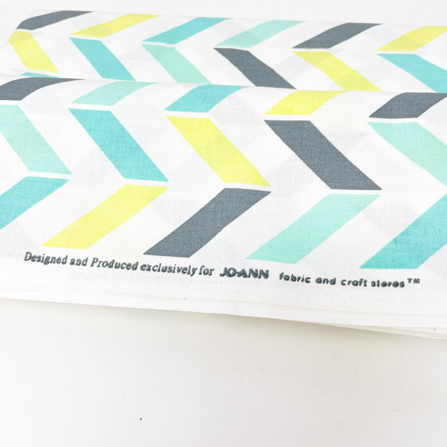 4 Yds x 44" Minimalist Chevron Cotton Fabric