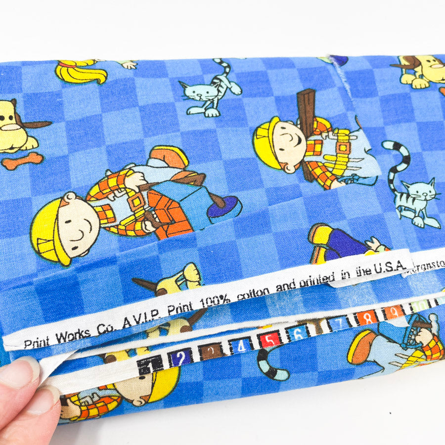 2.4 Yds x 42" Bob the Builder Quilting Cotton Fabric