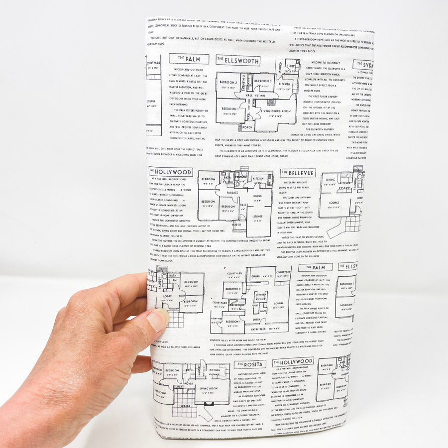 2 Yds x 44" Fine Print Architectural Cotton Fabric