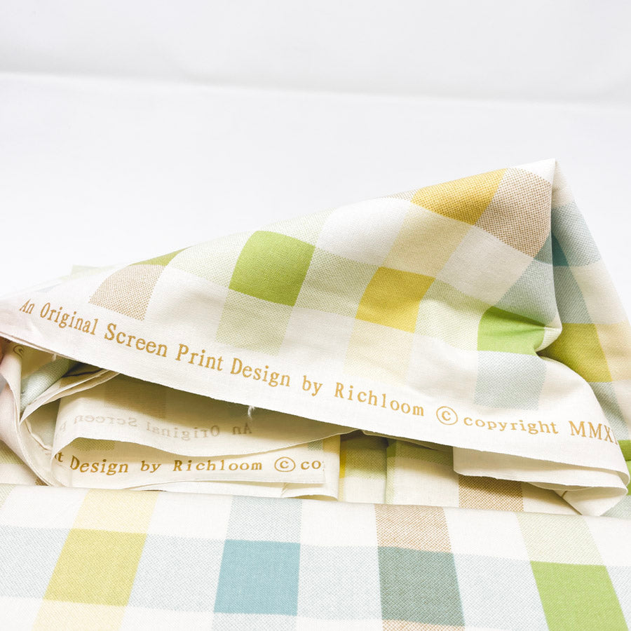 2.3 Yds x 42" Spring Gingham Cotton Fabric
