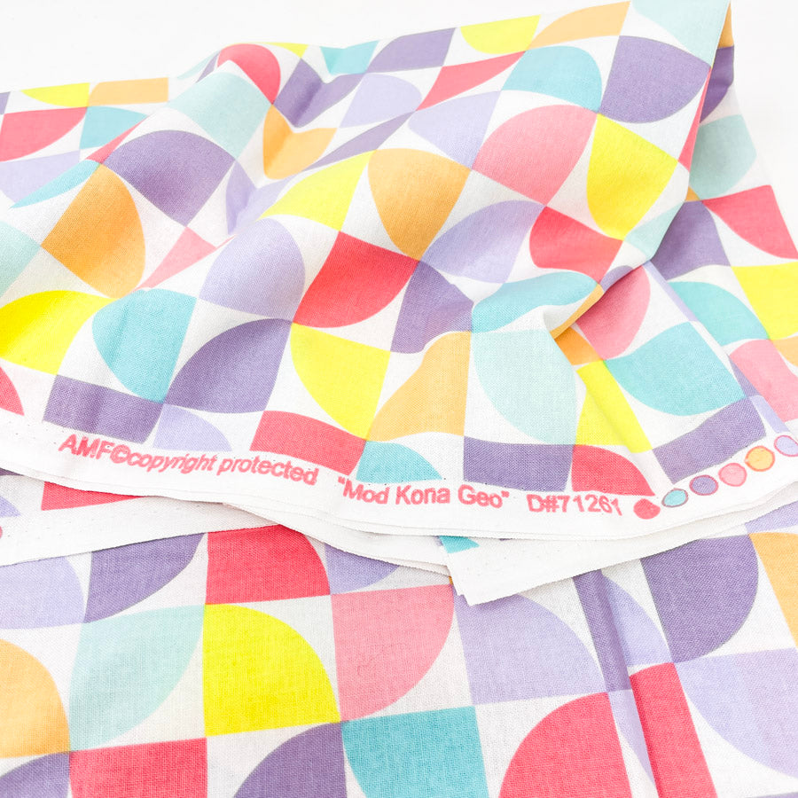 1.5 Yds x 44" Mod Kona Geo Cotton Fabric