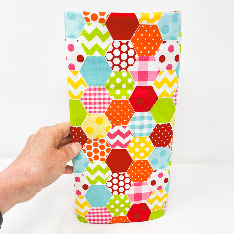 2 Yds x 42" Hexi-Print Colorful Cotton Fabric