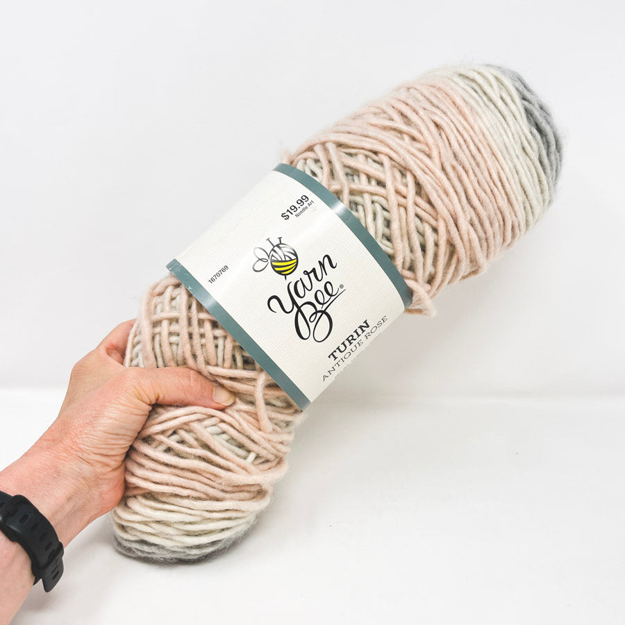 Yarn Bee Turin Antique Rose Wool Blend Yarn