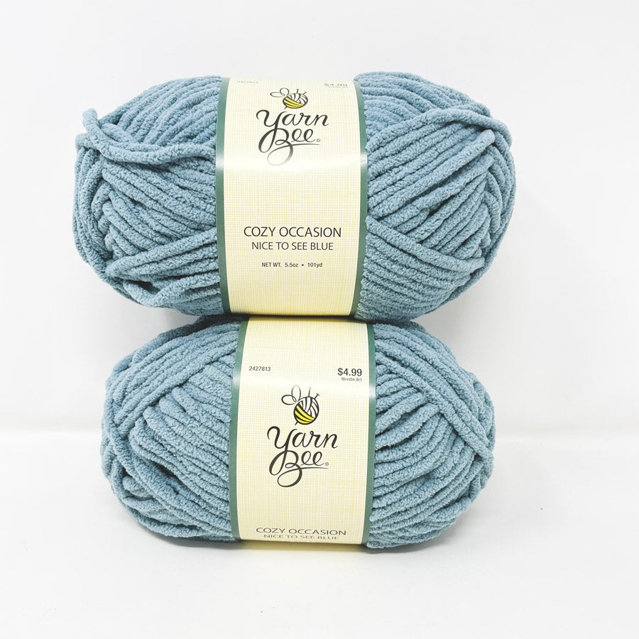 Yarn Bee Cozy Occasion Nice to See Blue Polyester Yarn (1)