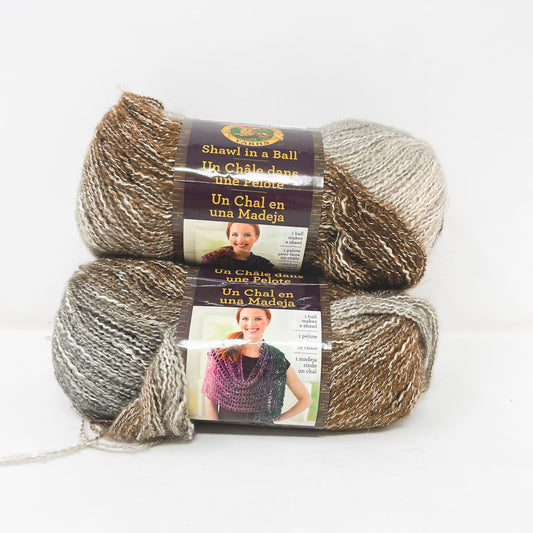 Lion Brand Shawl in a Ball Yarn - Cleansing Quartz (1)