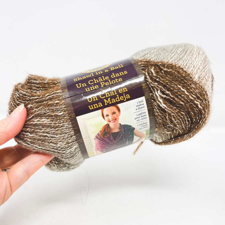 Lion Brand Shawl in a Ball Yarn - Cleansing Quartz (1)