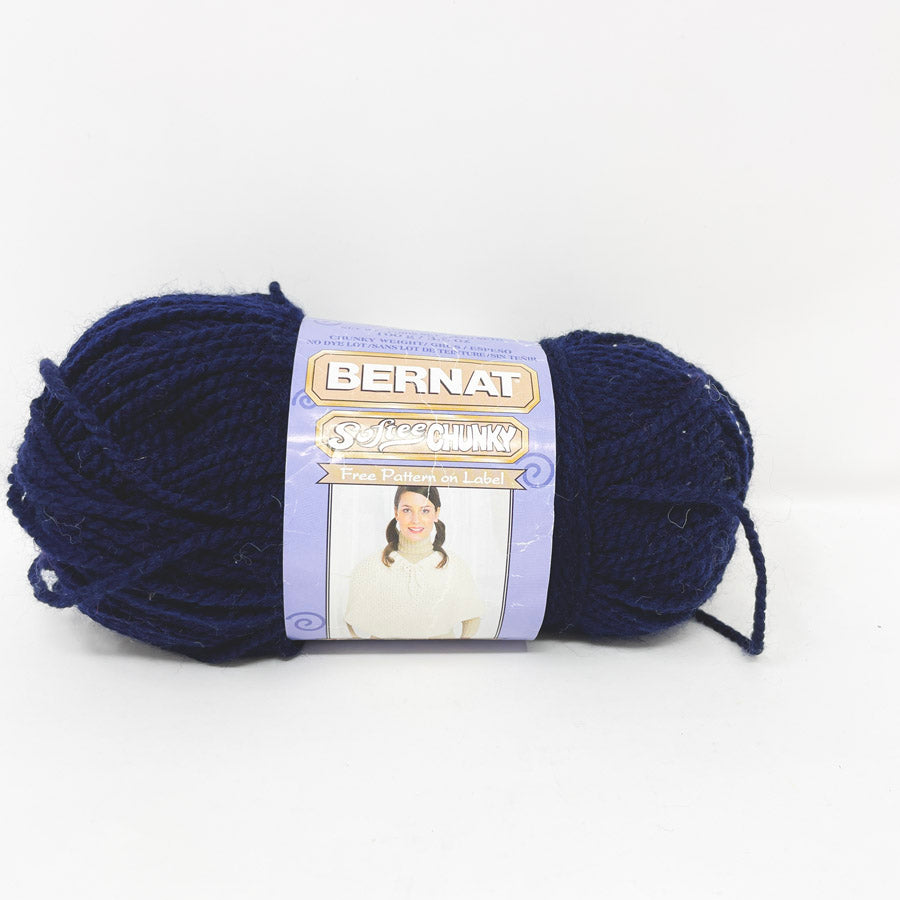 Bernat Softee Chunky Yarn - Dark Blue