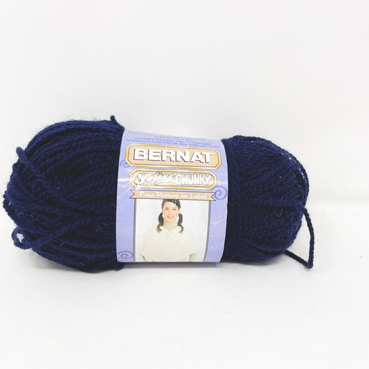 Bernat Softee Chunky Yarn - Dark Blue